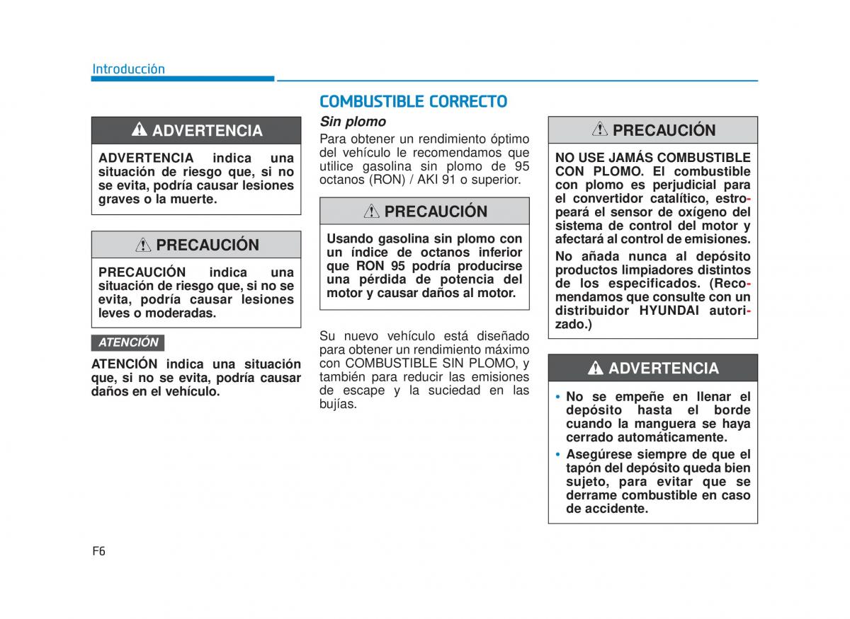 Hyundai i30N Performance manual del propietario / page 6