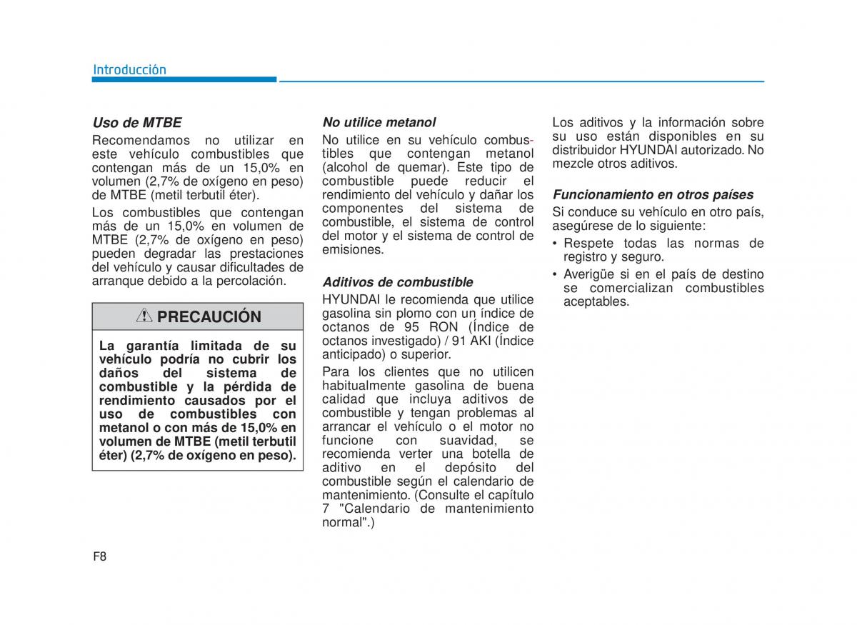 Hyundai i30N Performance manual del propietario / page 8