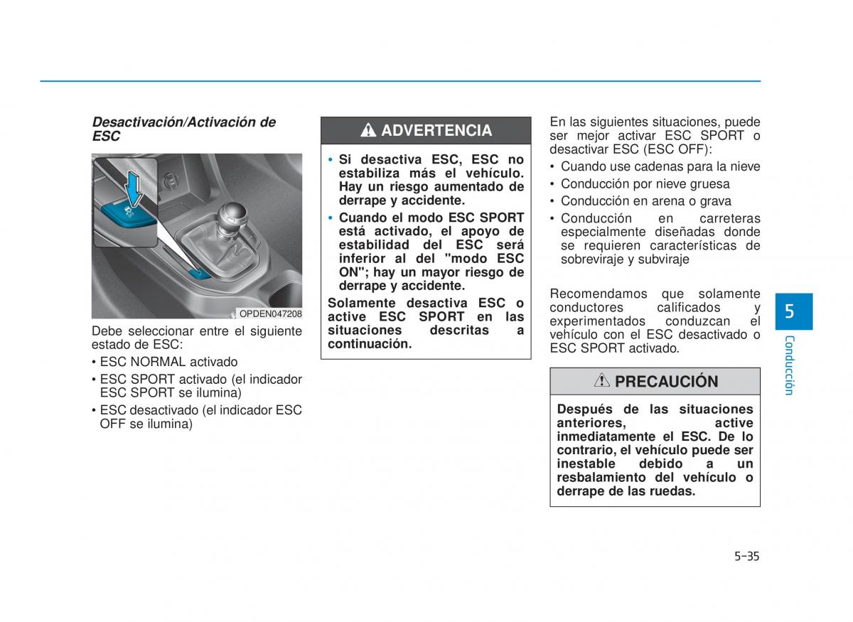 Hyundai i30N Performance manual del propietario / page 319