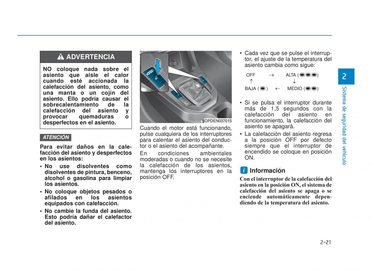 Hyundai i30N Performance manual del propietario / page 38