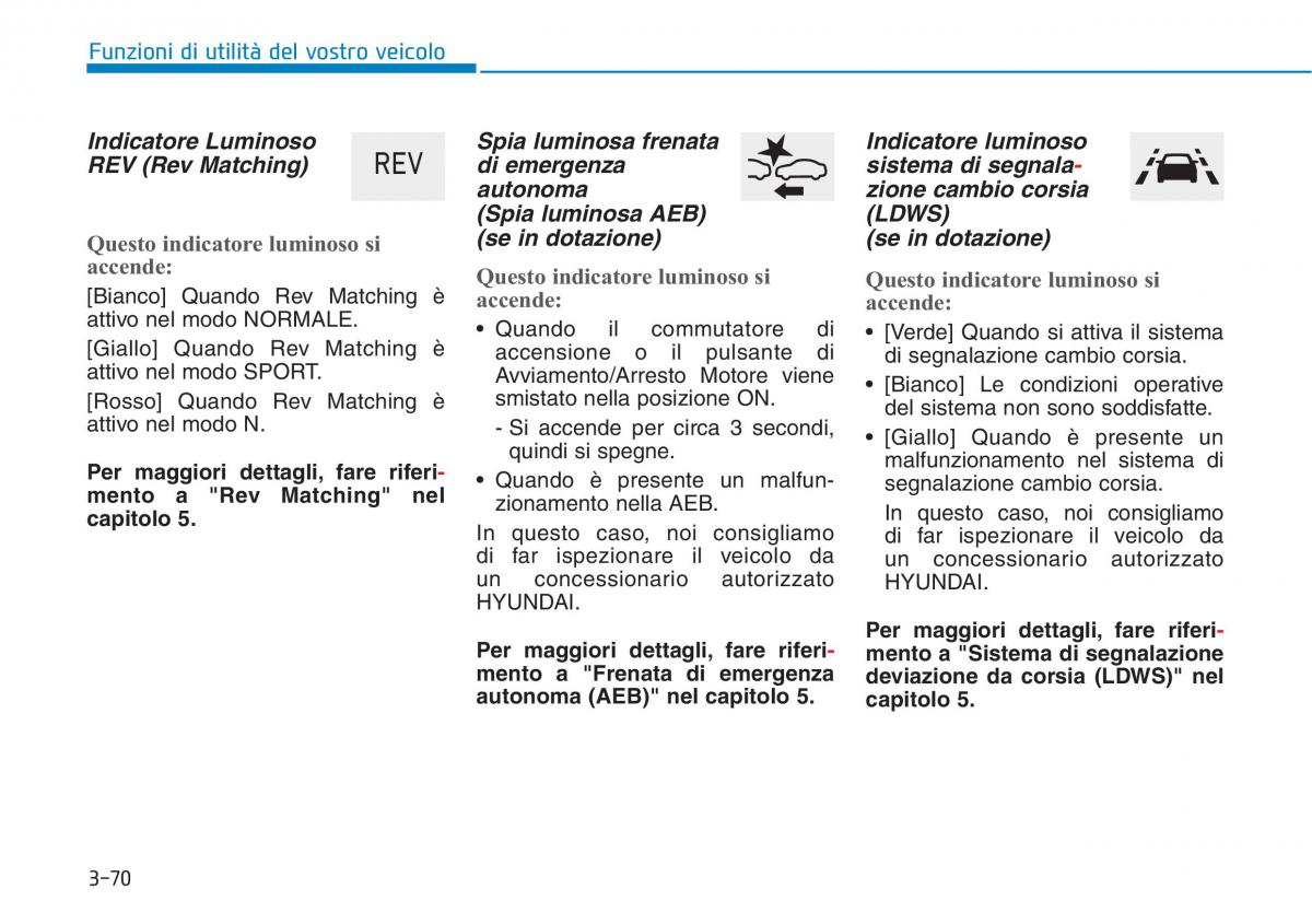 Hyundai i30N Performance manuale del proprietario / page 158