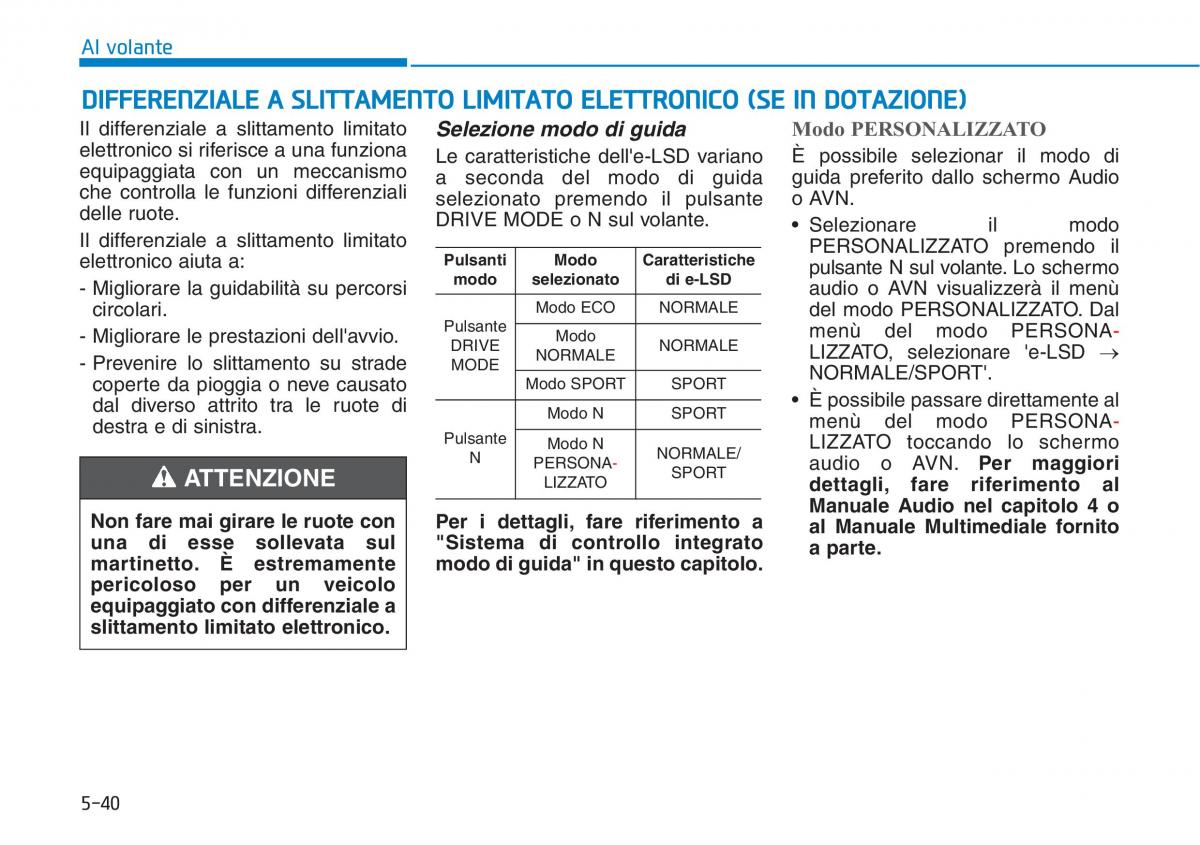 Hyundai i30N Performance manuale del proprietario / page 316