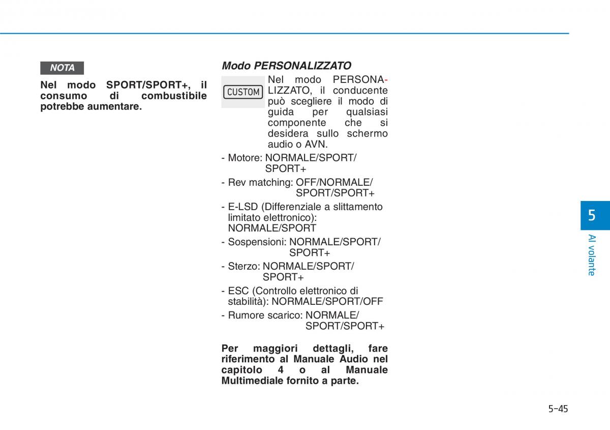 Hyundai i30N Performance manuale del proprietario / page 321