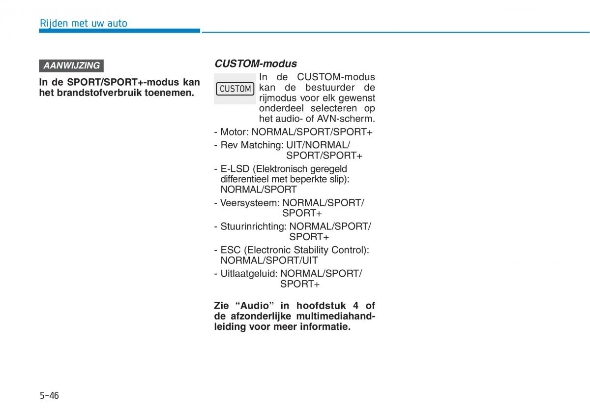 Hyundai i30N Performance handleiding / page 316