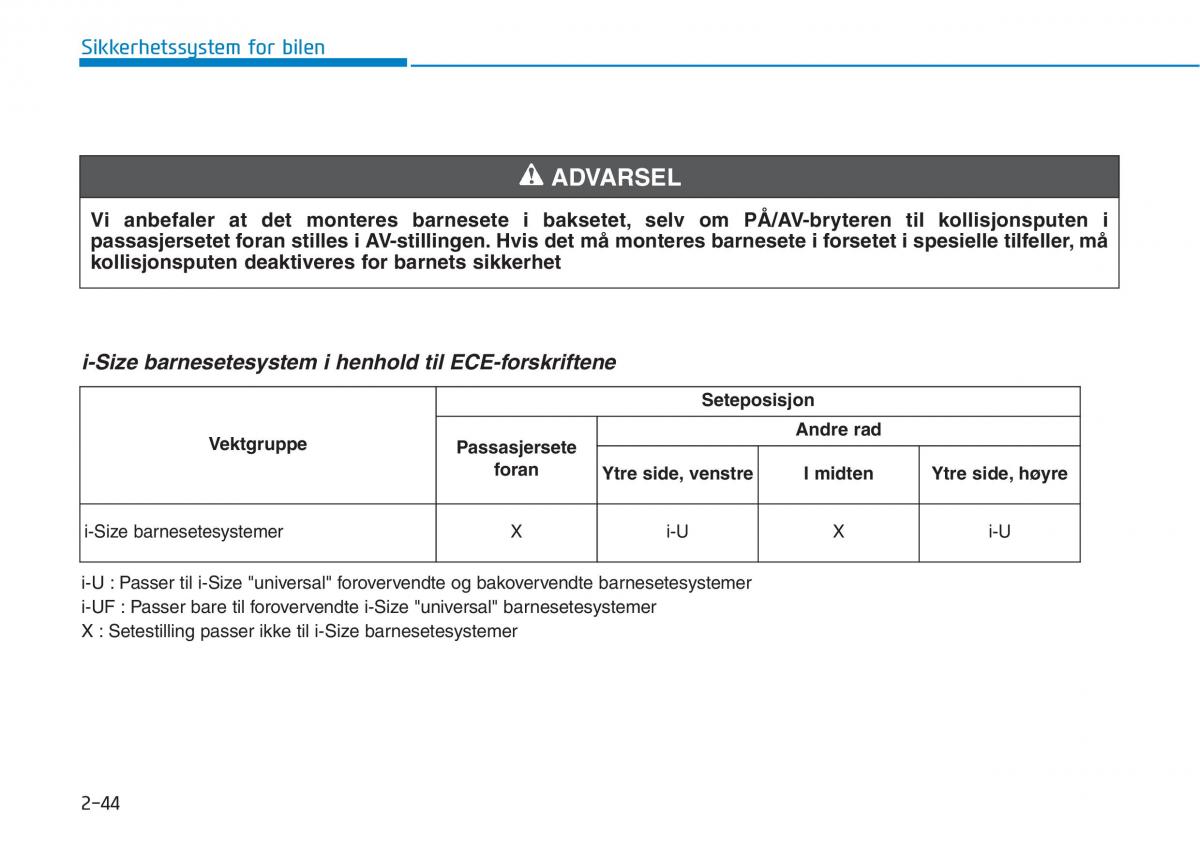 Hyundai i30N Performance bruksanvisningen / page 61