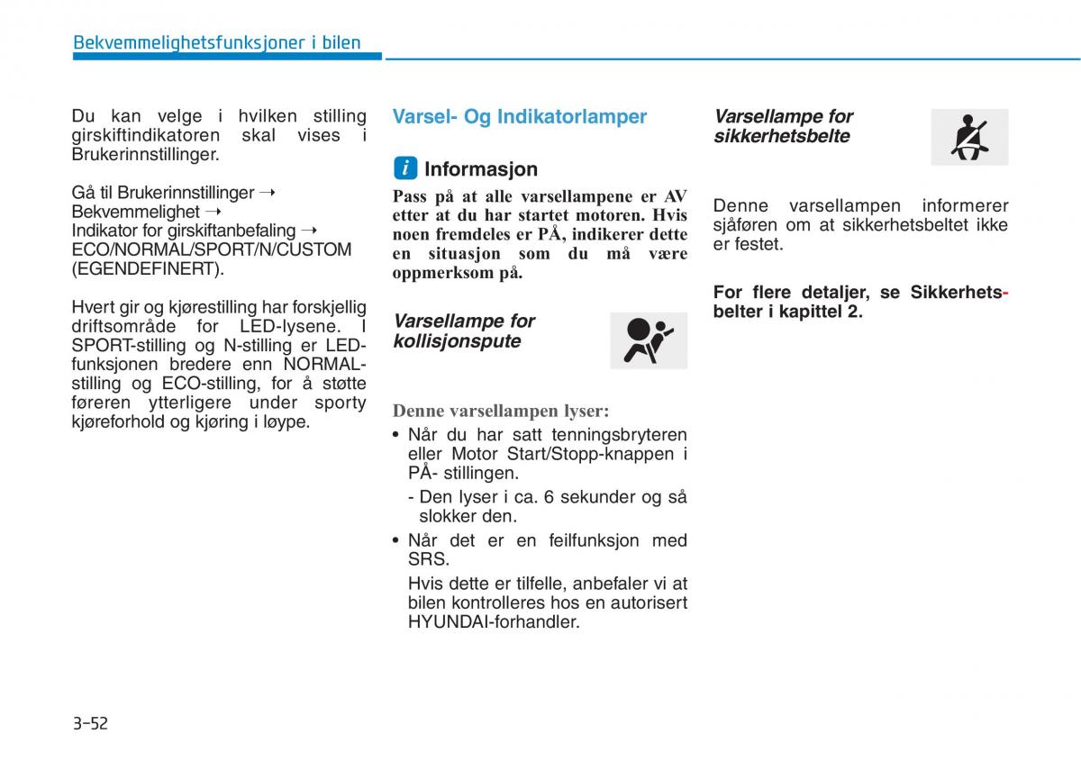 Hyundai i30N Performance bruksanvisningen / page 134