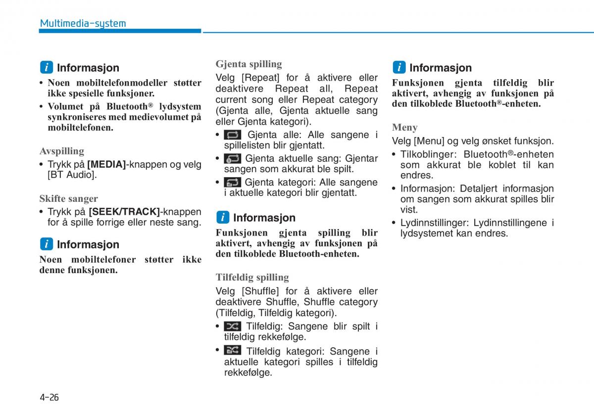 Hyundai i30N Performance bruksanvisningen / page 242