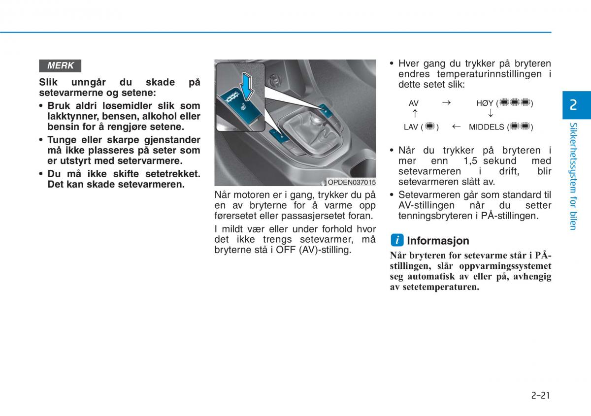 Hyundai i30N Performance bruksanvisningen / page 38