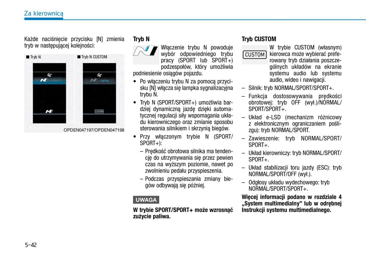 Hyundai i30N Performance instrukcja obslugi / page 291