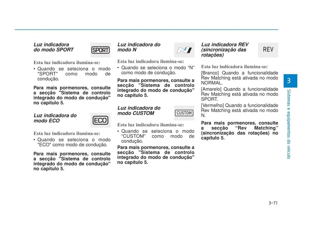 Hyundai i30N Performance manual del propietario / page 161