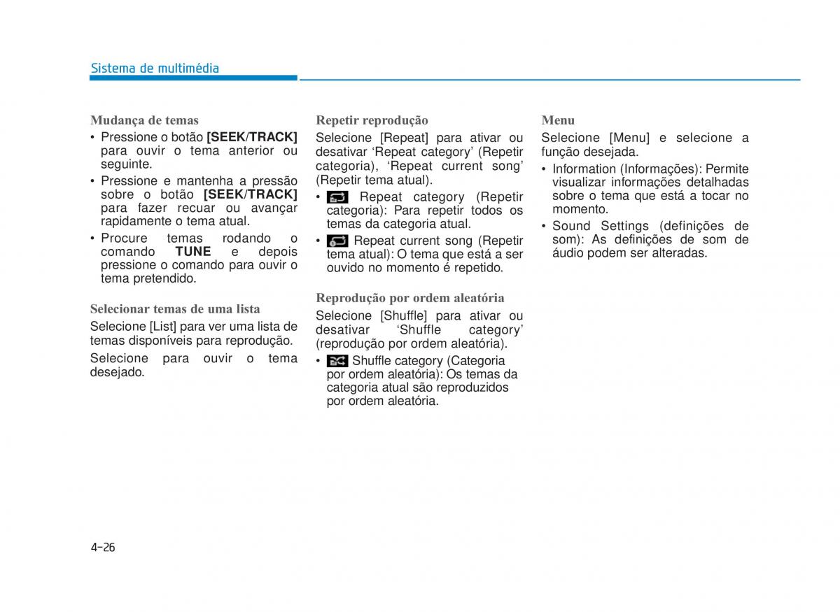 Hyundai i30N Performance manual del propietario / page 268