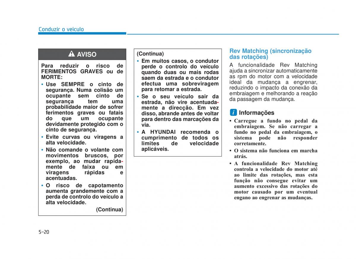 Hyundai i30N Performance manual del propietario / page 307