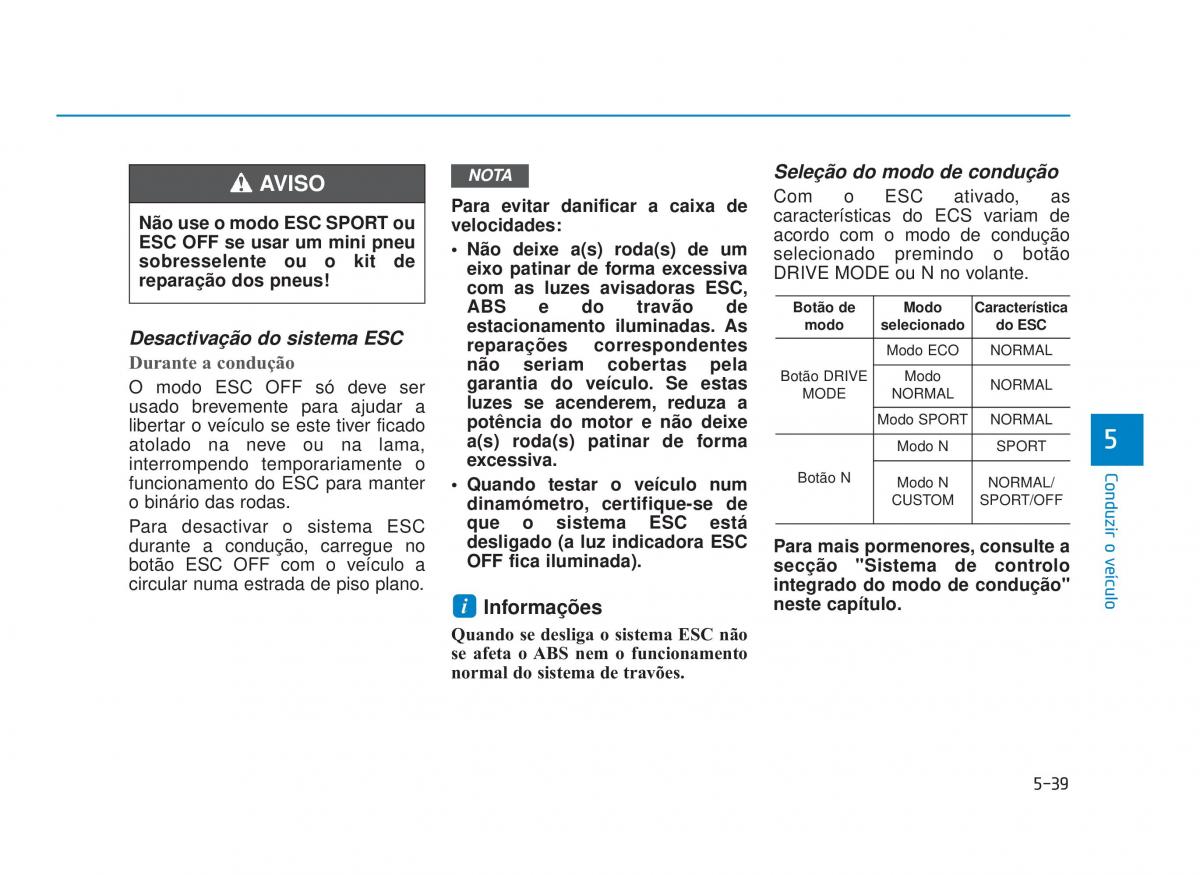 Hyundai i30N Performance manual del propietario / page 326