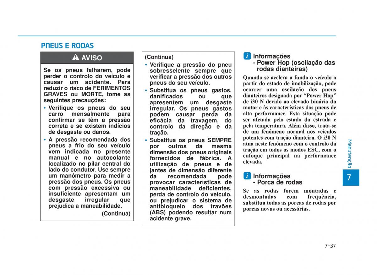 Hyundai i30N Performance manual del propietario / page 496