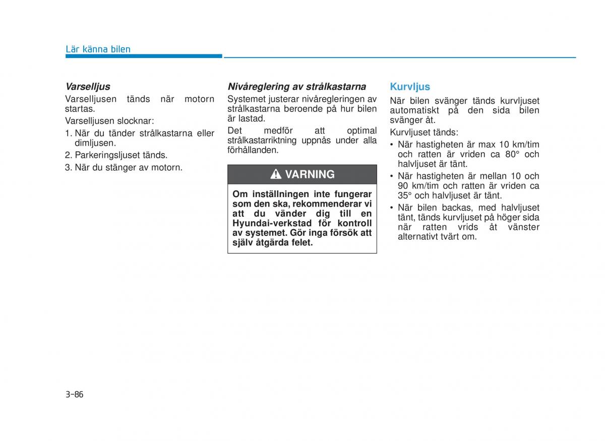 Hyundai i30N Performance instruktionsbok / page 164