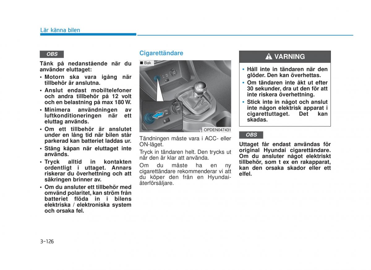 Hyundai i30N Performance instruktionsbok / page 204