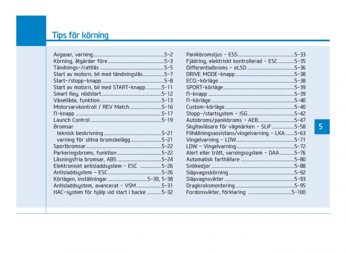 Hyundai i30N Performance instruktionsbok / page 248