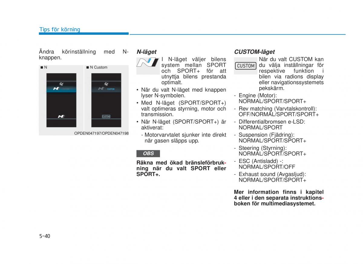 Hyundai i30N Performance instruktionsbok / page 287