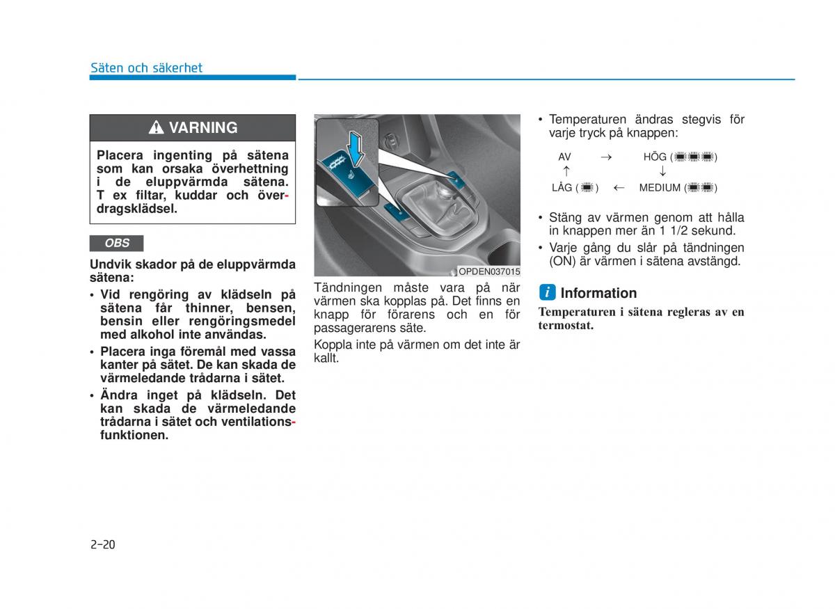 Hyundai i30N Performance instruktionsbok / page 36