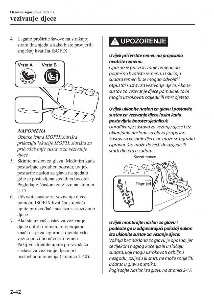 Mazda CX 5 II 2 vlasnicko uputstvo / page 62