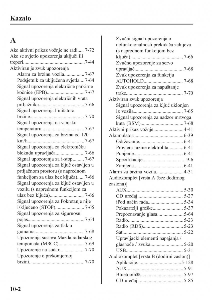 Mazda CX 5 II 2 vlasnicko uputstvo / page 774