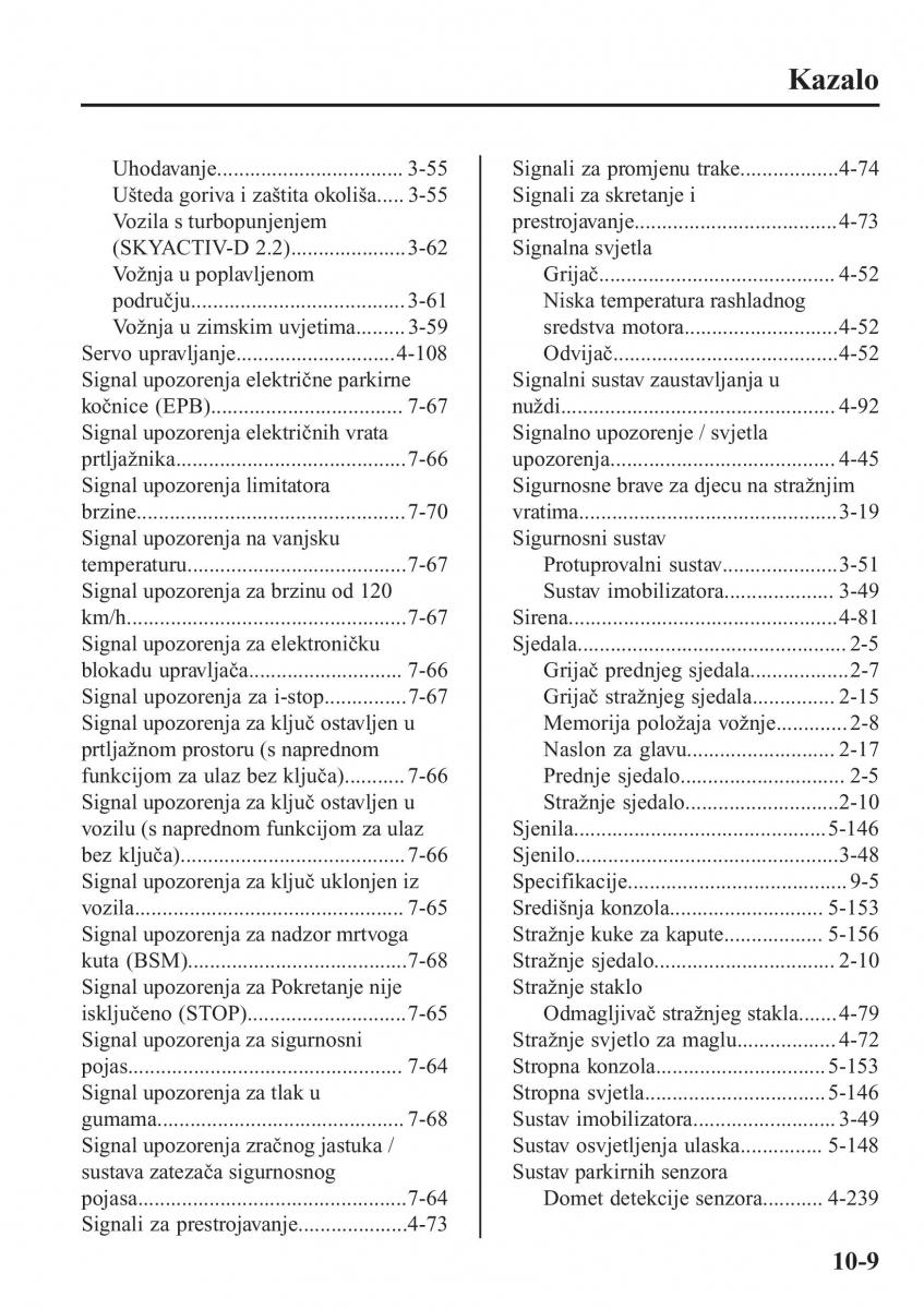 Mazda CX 5 II 2 vlasnicko uputstvo / page 781