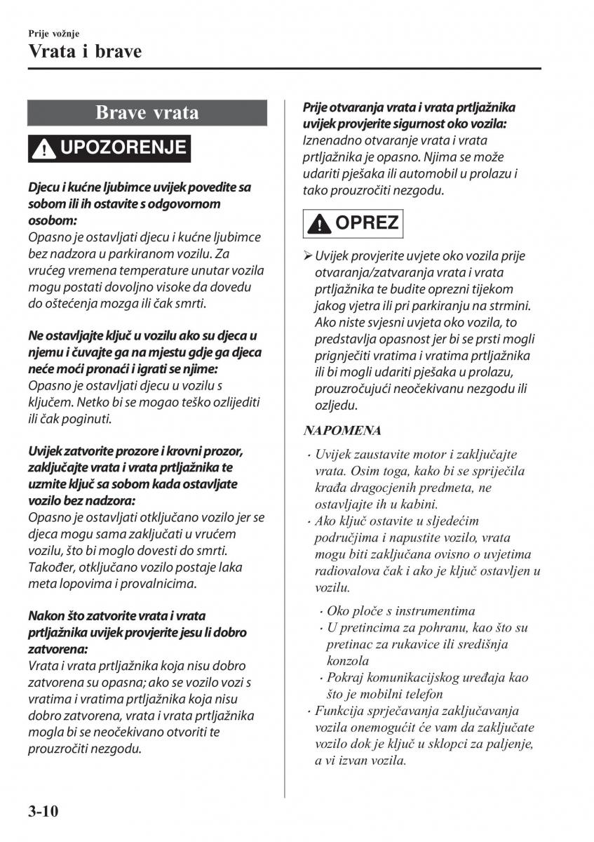 Mazda CX 5 II 2 vlasnicko uputstvo / page 96