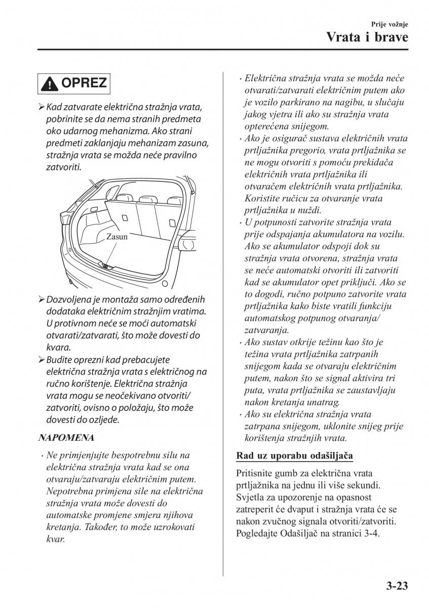 Mazda CX 5 II 2 vlasnicko uputstvo / page 109