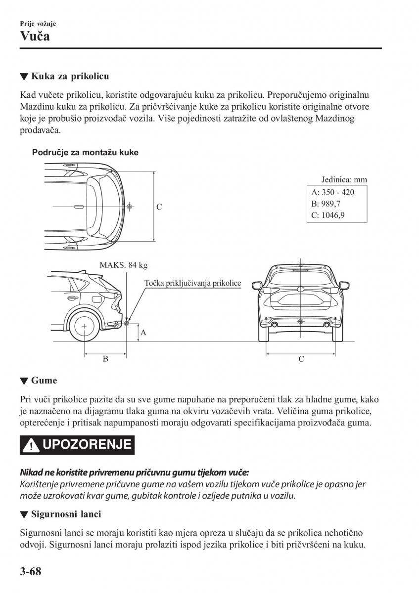 Mazda CX 5 II 2 vlasnicko uputstvo / page 154