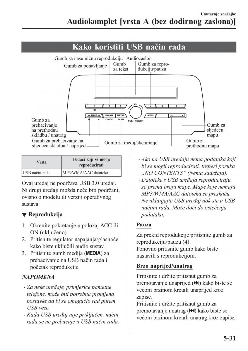 Mazda CX 5 II 2 vlasnicko uputstvo / page 431