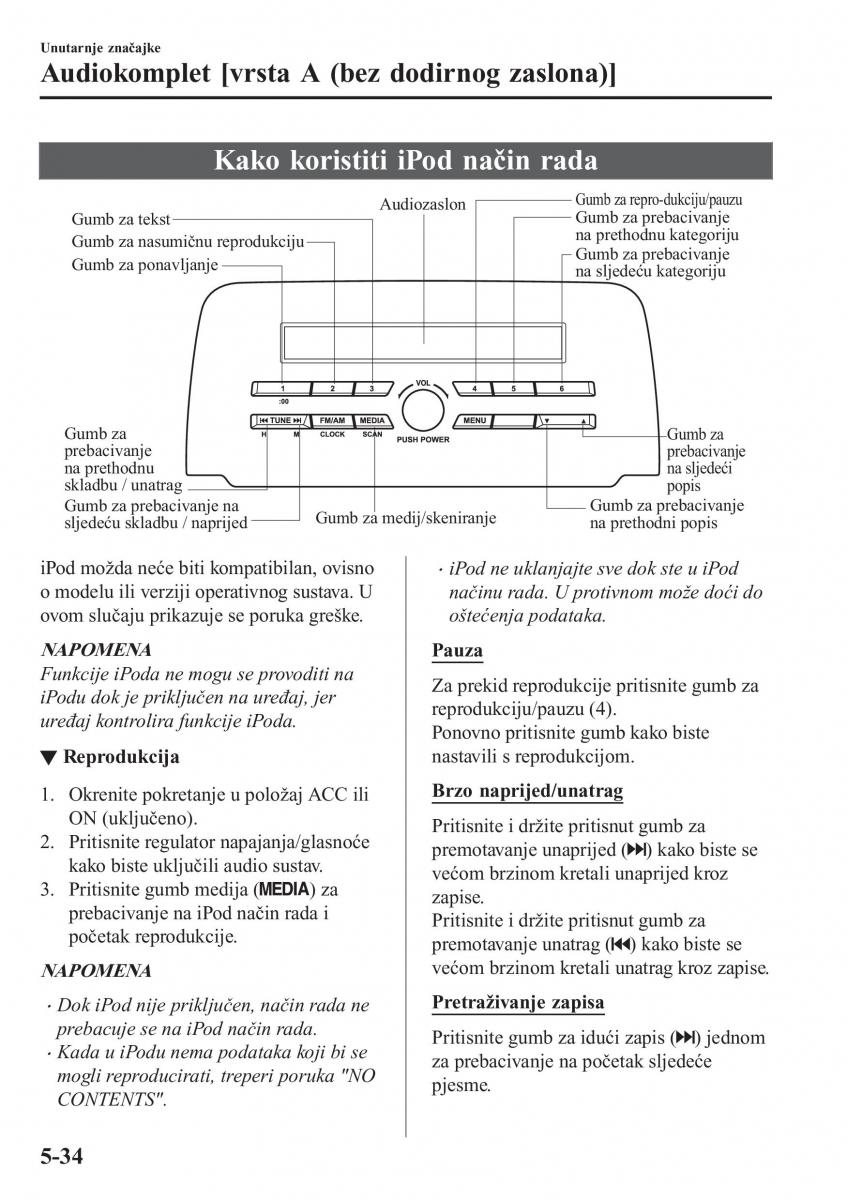 Mazda CX 5 II 2 vlasnicko uputstvo / page 434