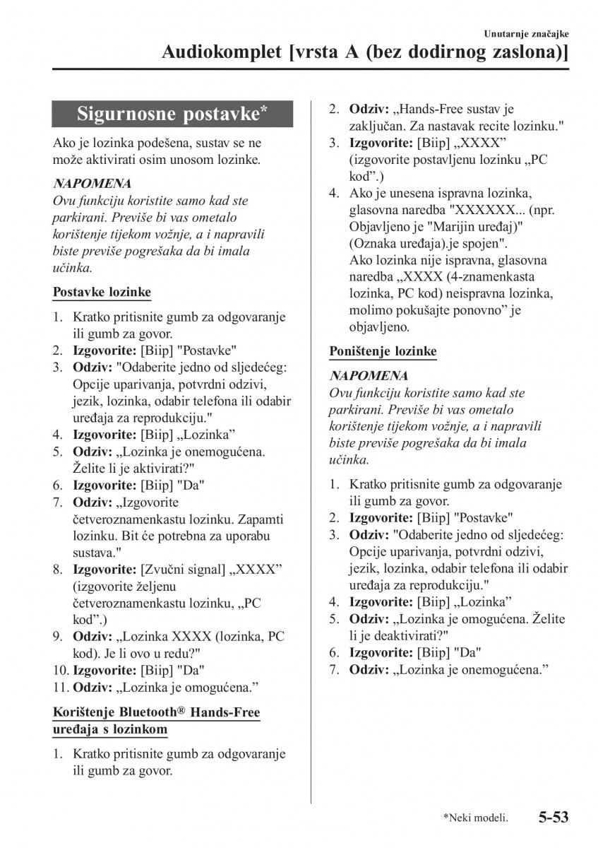 Mazda CX 5 II 2 vlasnicko uputstvo / page 453