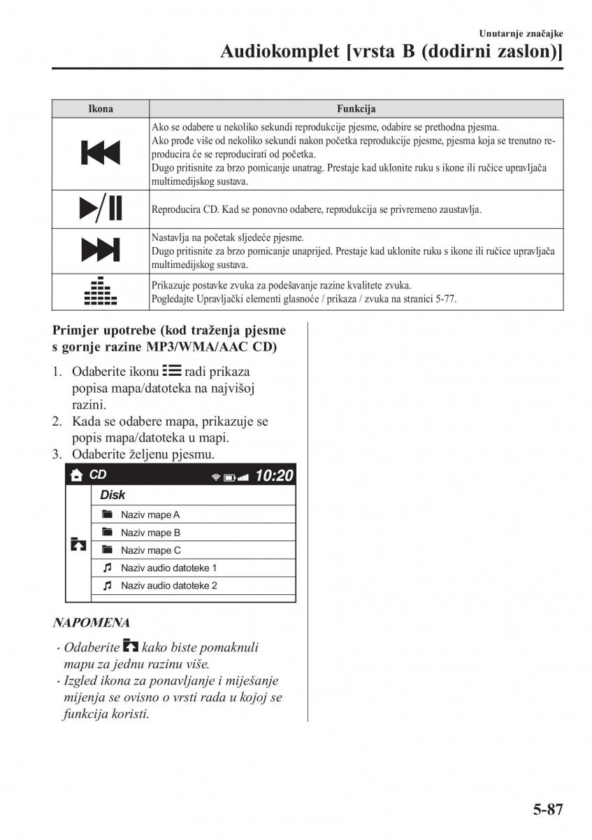 Mazda CX 5 II 2 vlasnicko uputstvo / page 487