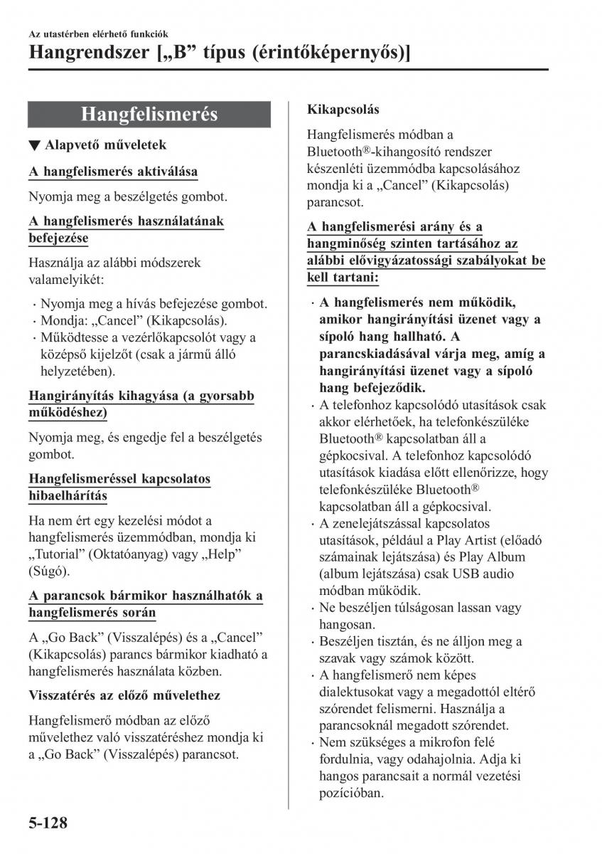 Mazda CX 5 II 2 Kezelesi utmutato / page 546