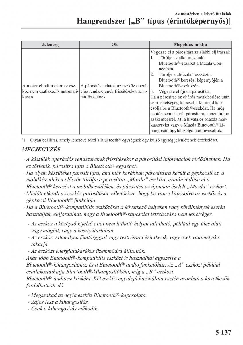 Mazda CX 5 II 2 Kezelesi utmutato / page 555