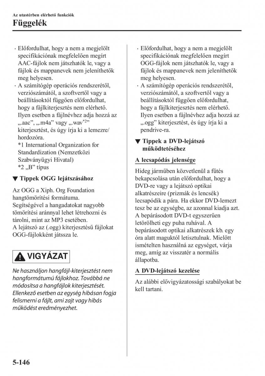 Mazda CX 5 II 2 Kezelesi utmutato / page 564