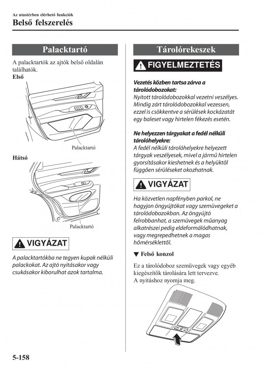 Mazda CX 5 II 2 Kezelesi utmutato / page 576