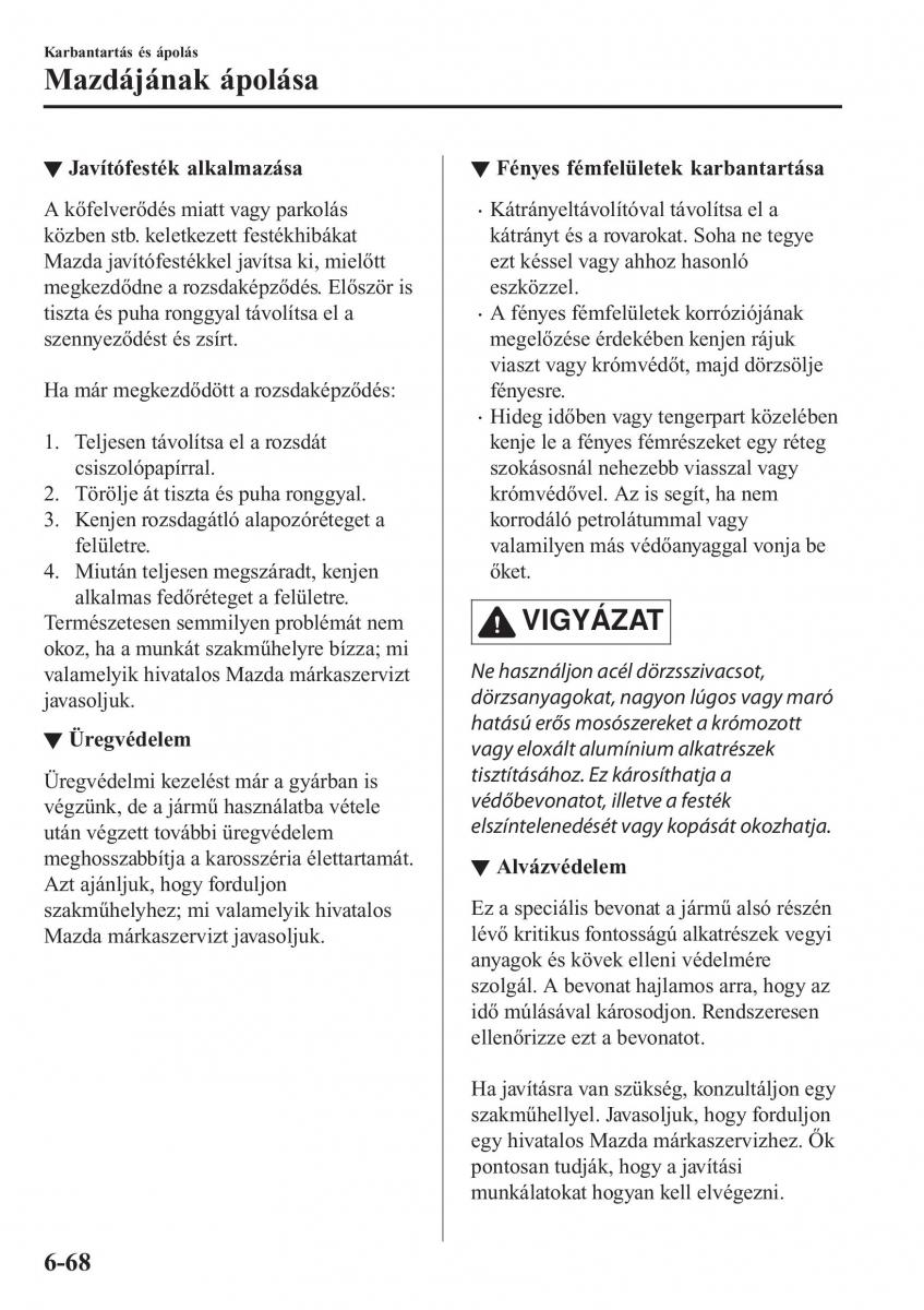 Mazda CX 5 II 2 Kezelesi utmutato / page 648