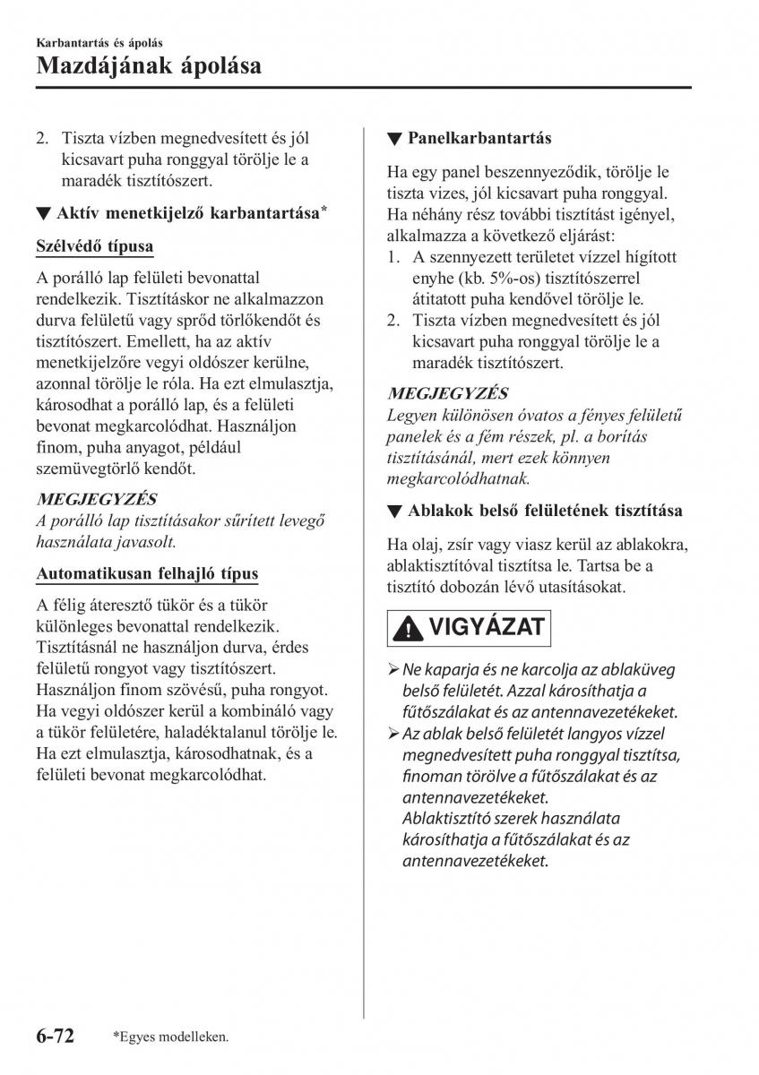 Mazda CX 5 II 2 Kezelesi utmutato / page 652