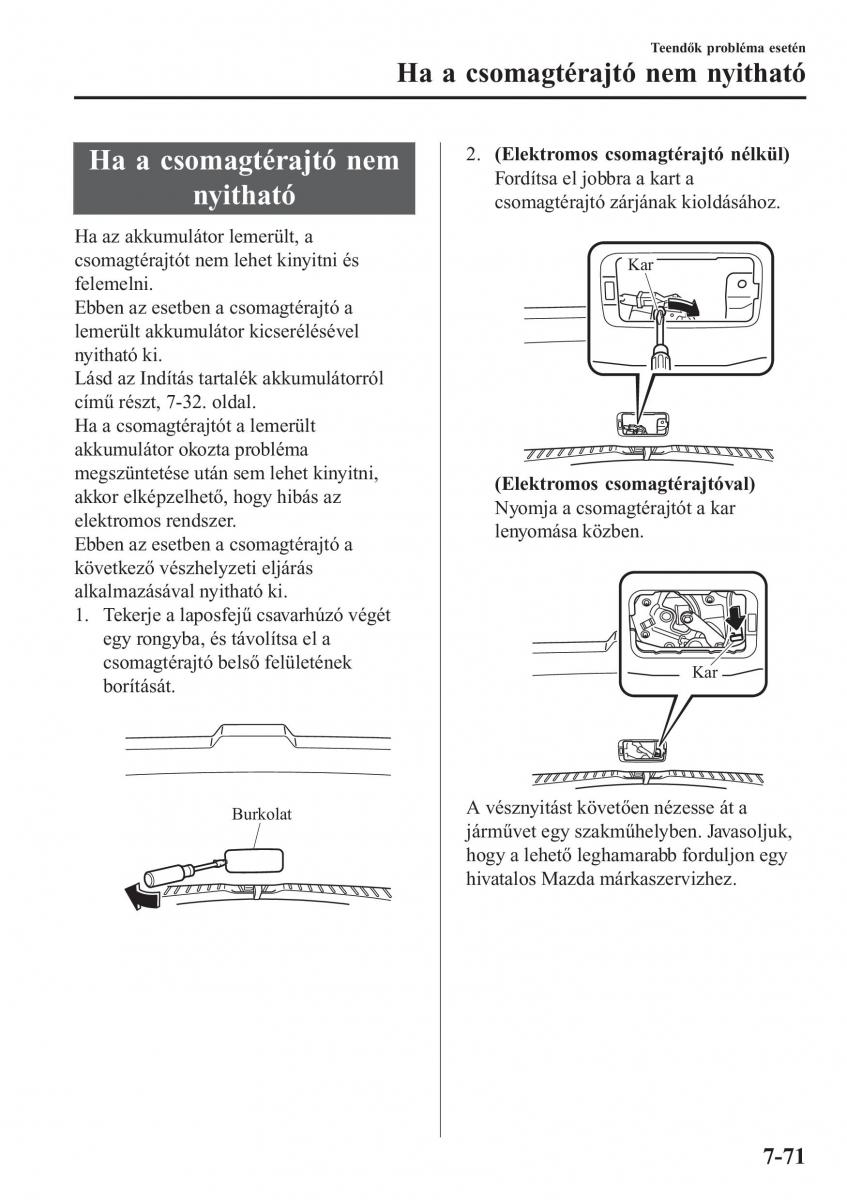 Mazda CX 5 II 2 Kezelesi utmutato / page 723