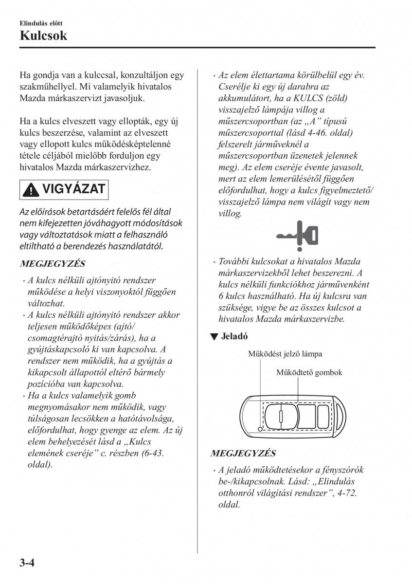 Mazda CX 5 II 2 Kezelesi utmutato / page 90