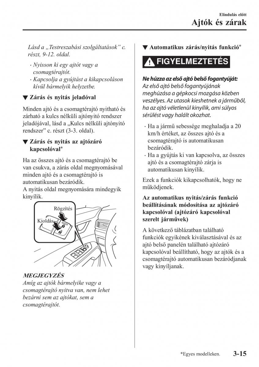 Mazda CX 5 II 2 Kezelesi utmutato / page 101