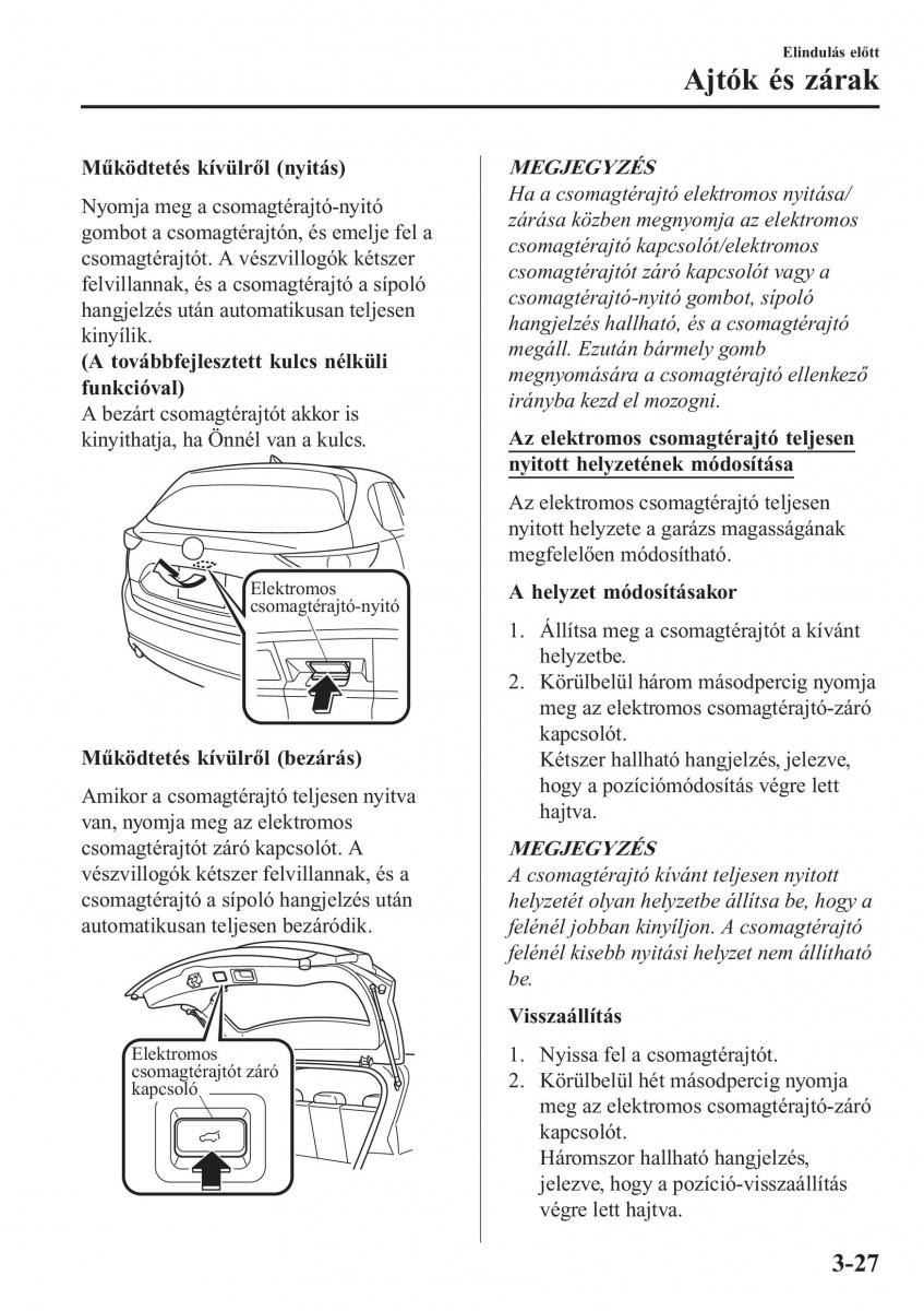 Mazda CX 5 II 2 Kezelesi utmutato / page 113