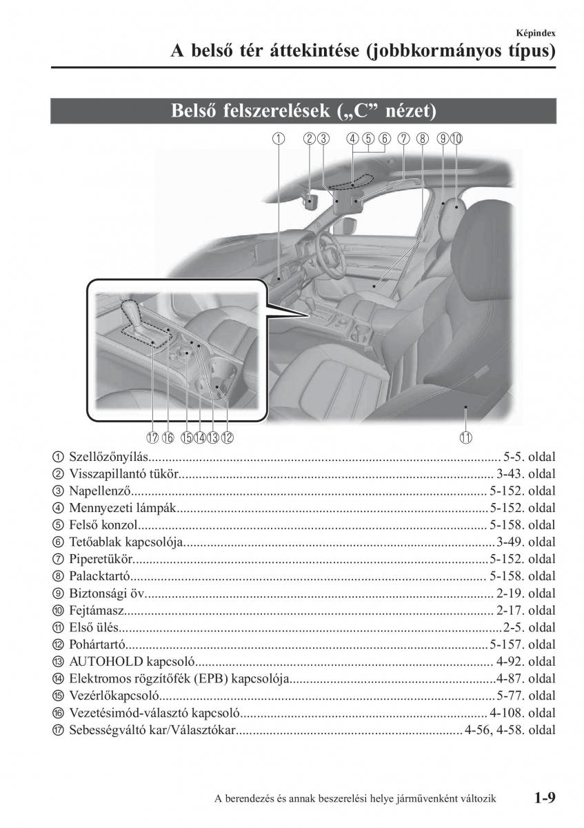 Mazda CX 5 II 2 Kezelesi utmutato / page 15