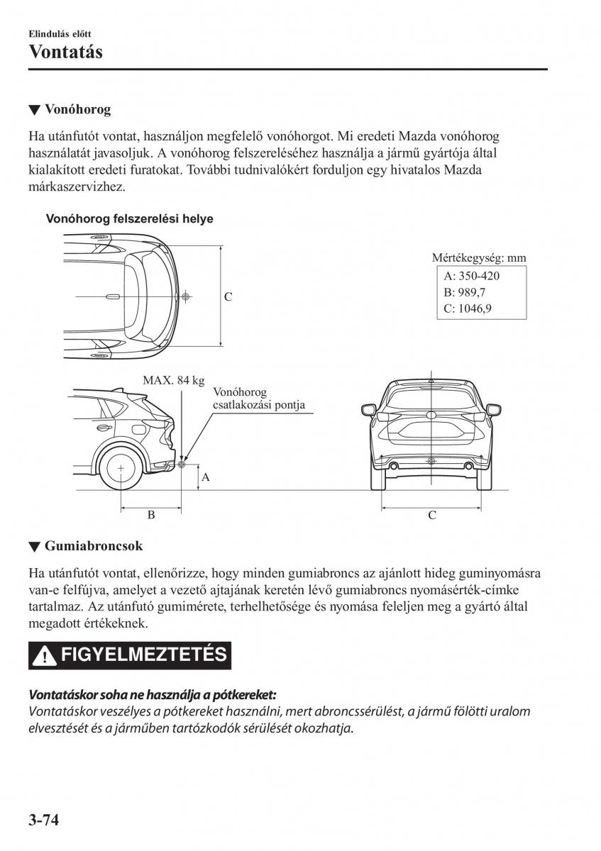 Mazda CX 5 II 2 Kezelesi utmutato / page 160