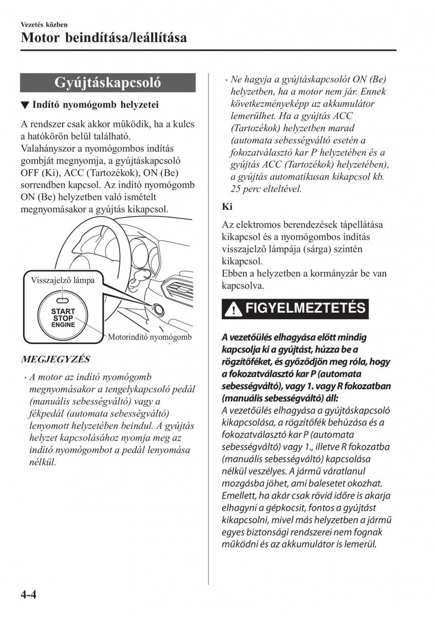 Mazda CX 5 II 2 Kezelesi utmutato / page 168