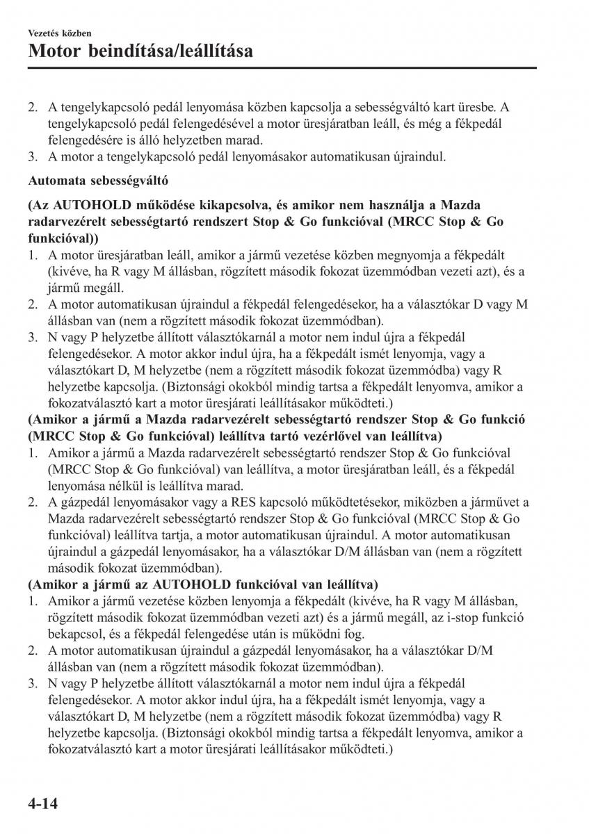 Mazda CX 5 II 2 Kezelesi utmutato / page 178