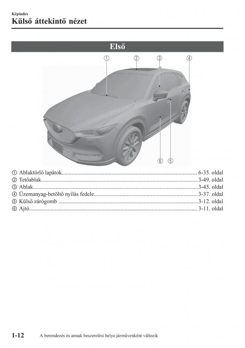 Mazda CX 5 II 2 Kezelesi utmutato / page 18