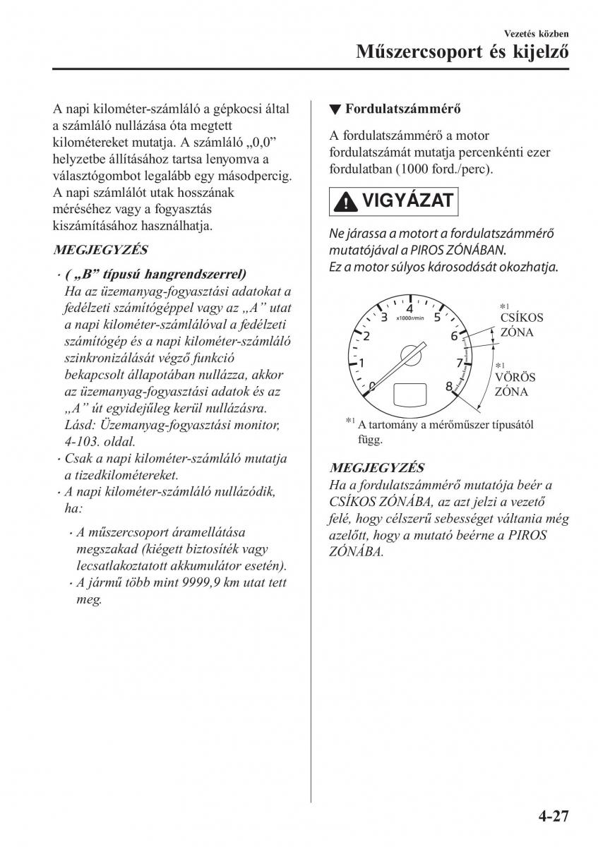 Mazda CX 5 II 2 Kezelesi utmutato / page 191