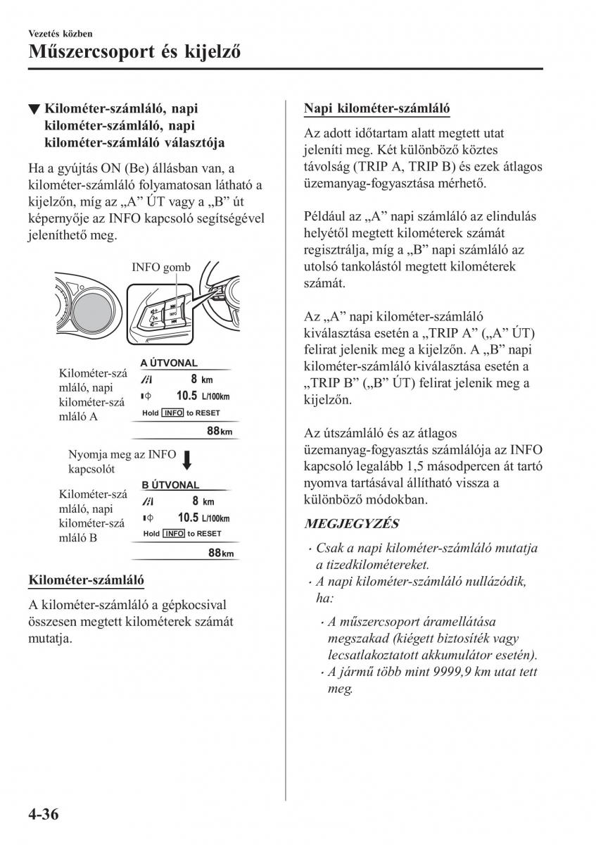 Mazda CX 5 II 2 Kezelesi utmutato / page 200